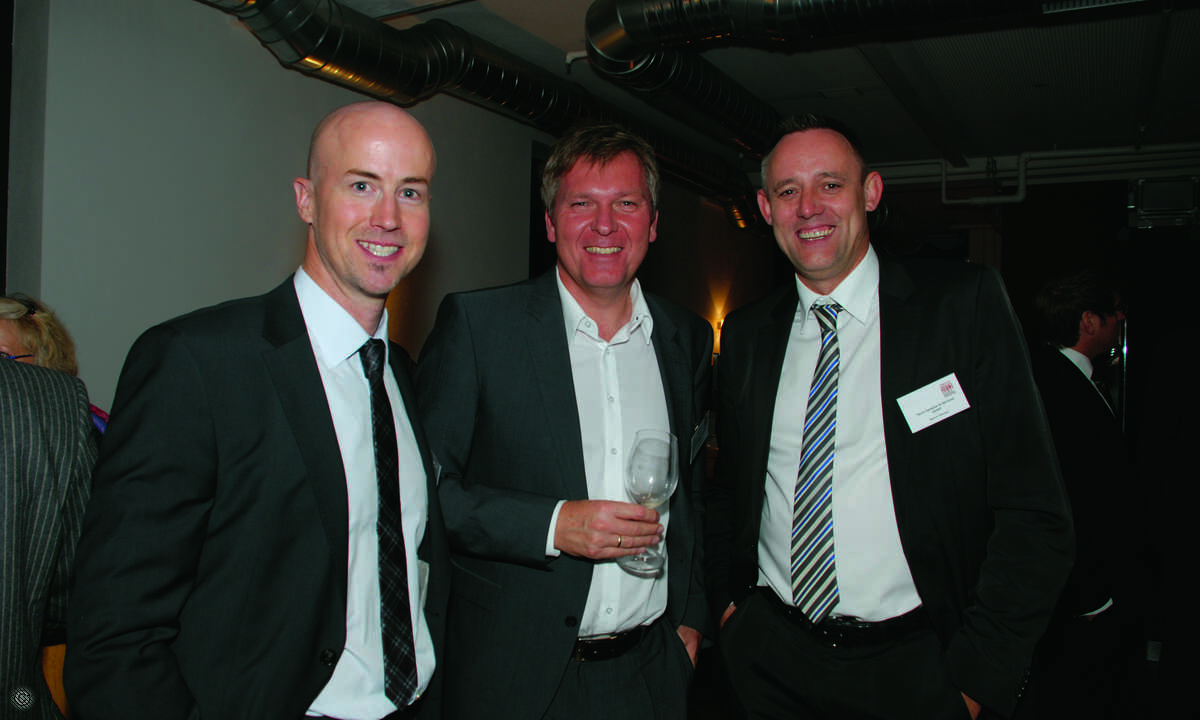 Matthäus Hose, Publisher ITK bei WEKA FACHMEDIEN, mit Christian Schneider (ingram Micro) und Bernd Tillmann (Tarox)