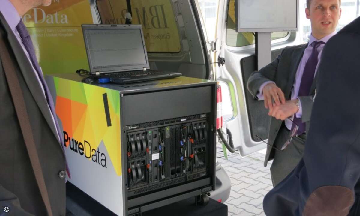 Auch IBMs Pure-Data-Appliances gab es in Berlin zu sehen. (Foto: CRN)