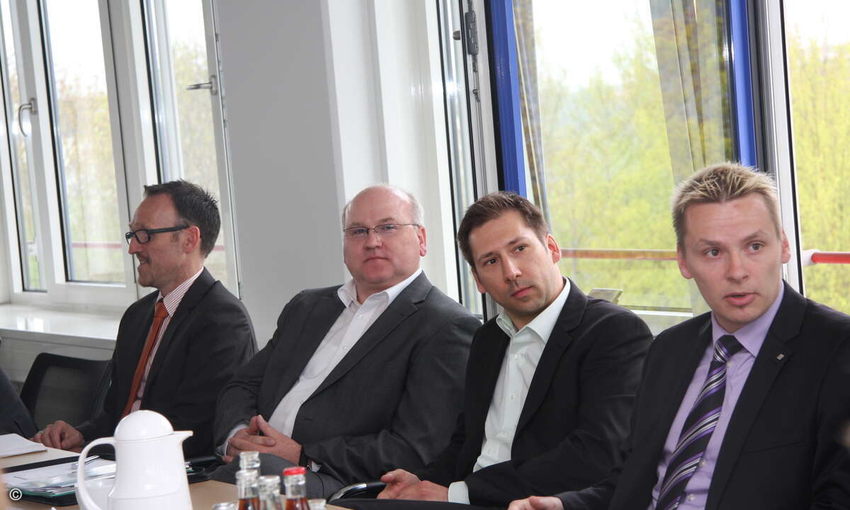 Martin M. Bauer, Karl-Heinz Schoo, Marko Gatzemeier und Niko Fuchs (Bild: CRN)
