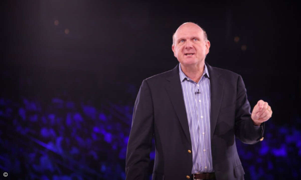 Steve Ballmer baut den Konzern für neue Zeiten um. (Bild: Lars Bube / CRN)