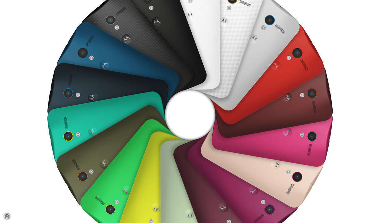 Mit dem Moto X wird es bunt. (Bild: Motorola)