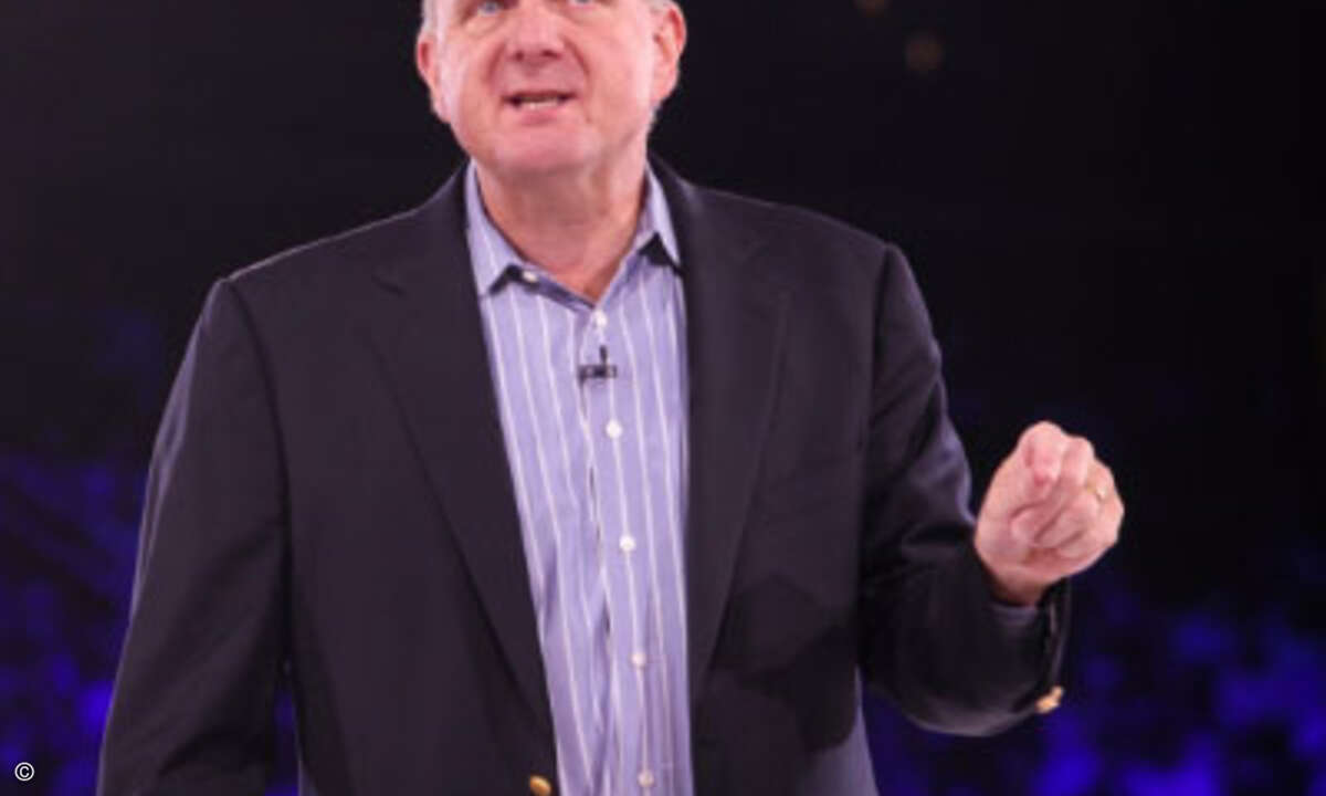 Microsoft-Chef Steve Ballmer verdient - gemessen am Konzernumsatz - vergleichsweise niedrig (Bild: CRN)