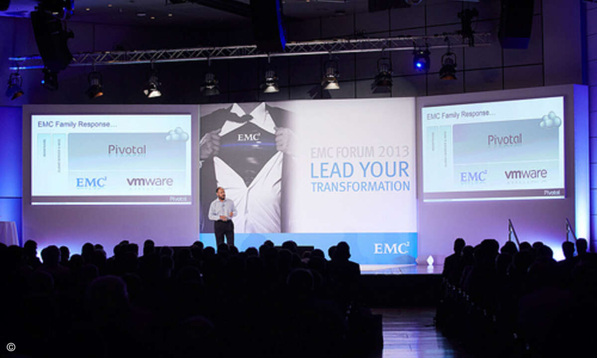 Pivotal-Chef Paul Maritz war extra zum EMC-Forum nach Frankfurt gereist, Foto: EMC