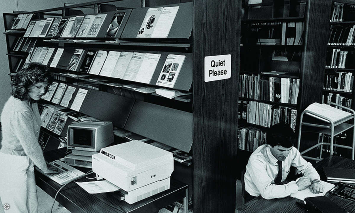 Werbung für den ersten HP Laserdrucker 1984 (Foto: HP)