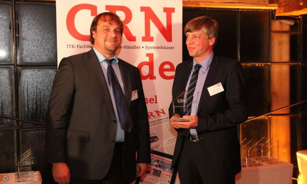 Maik Wetzel von Eset freut sich über den zweiten Platz, Foto: CRN