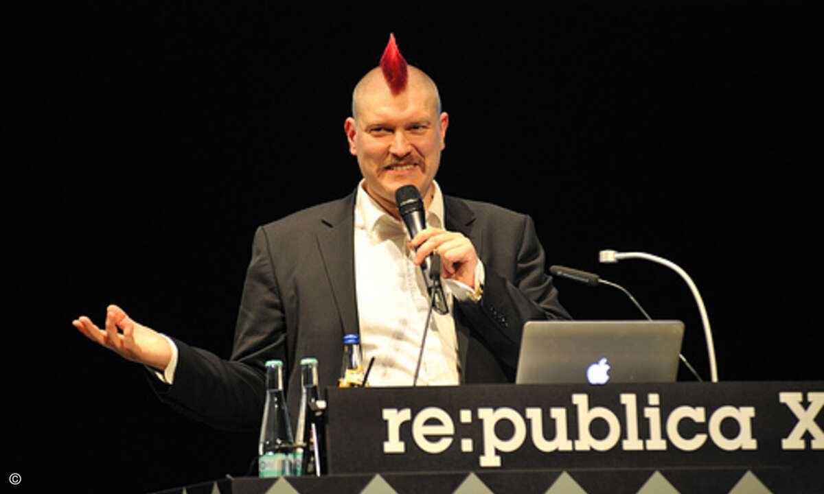 Blogger Sascha Lobo spricht zur Lage der Nation (Bild: re:publica)