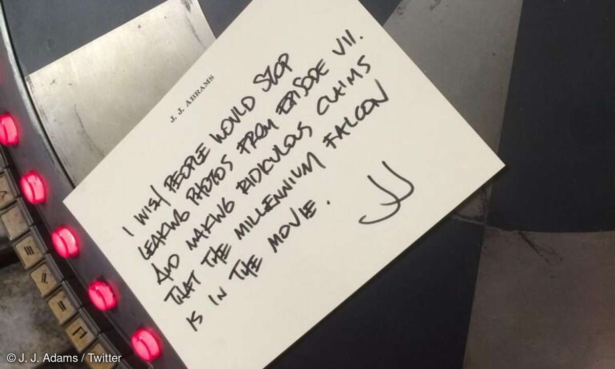 Per Twitter äußerte sich der Regisseur zu den Leaks - mit einem eigenen Insider-Bild. (Bild: J. J. Abrams)