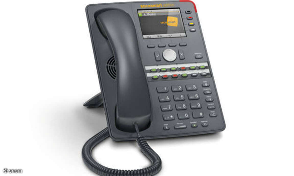 Das „snom 760 secu-smart edition“ bietet dank Verschlüsselung Abhörschutz. (Bild: snom)
