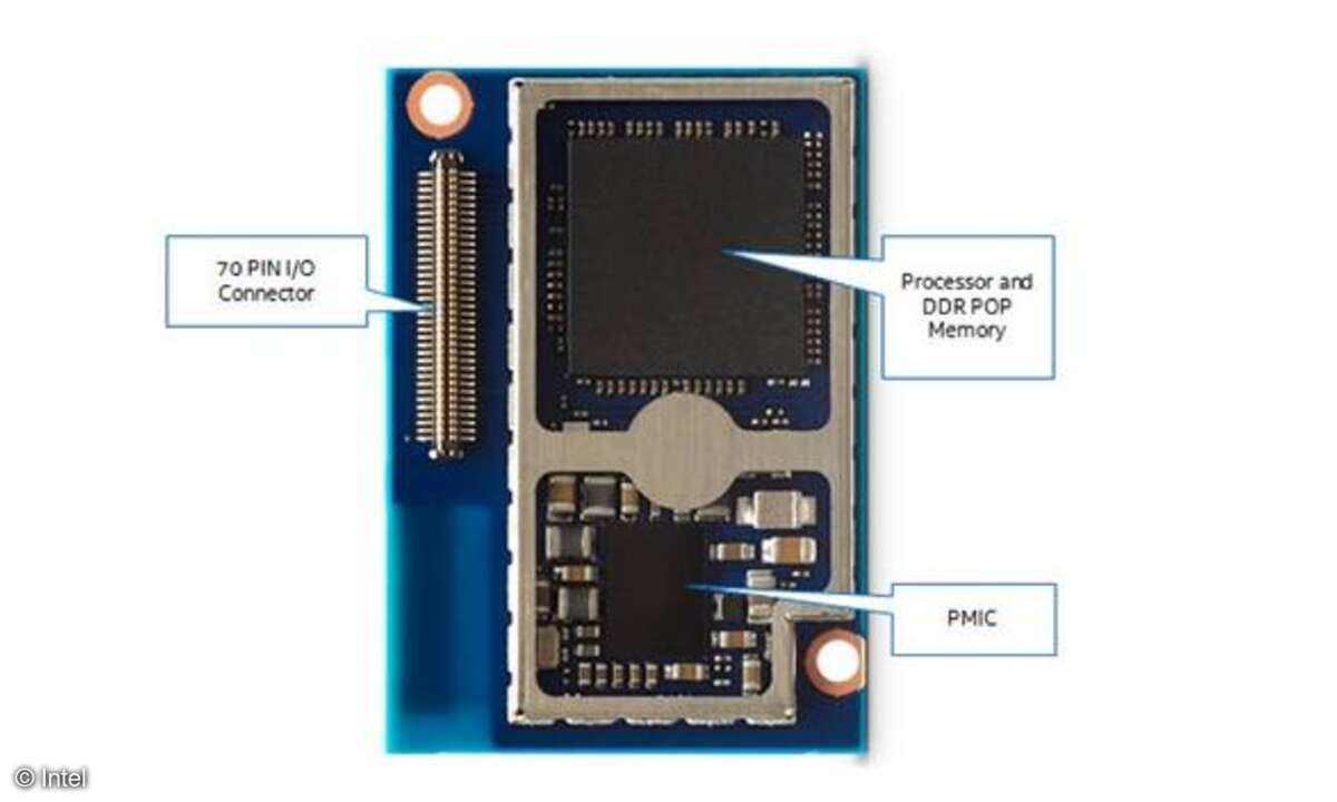 Die Unterseite des Edison mit entfernter Abdeckung