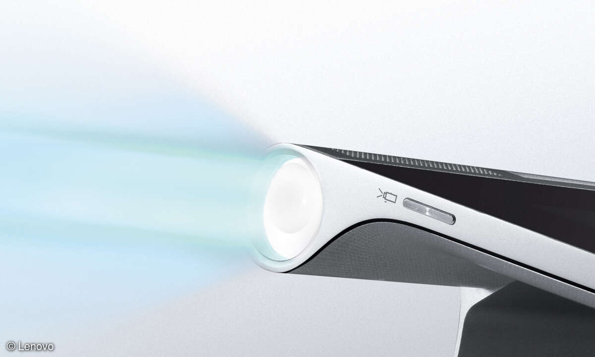 Lenovos neues Yoga Tablet 2 Pro bringt den Beamer für Präsentationen und Heimkino-Abende gleich mit