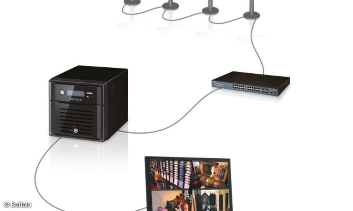 TeraStation 5200 NVR hat eine vorinstallierte Schnittstelle für die IP Kamera Management-Software Axis Camera Companion