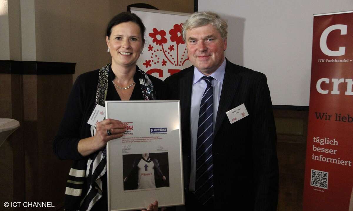 Azlan-Chefin Barbara Koch mit CRN-Chefredakteur Martin Fryba