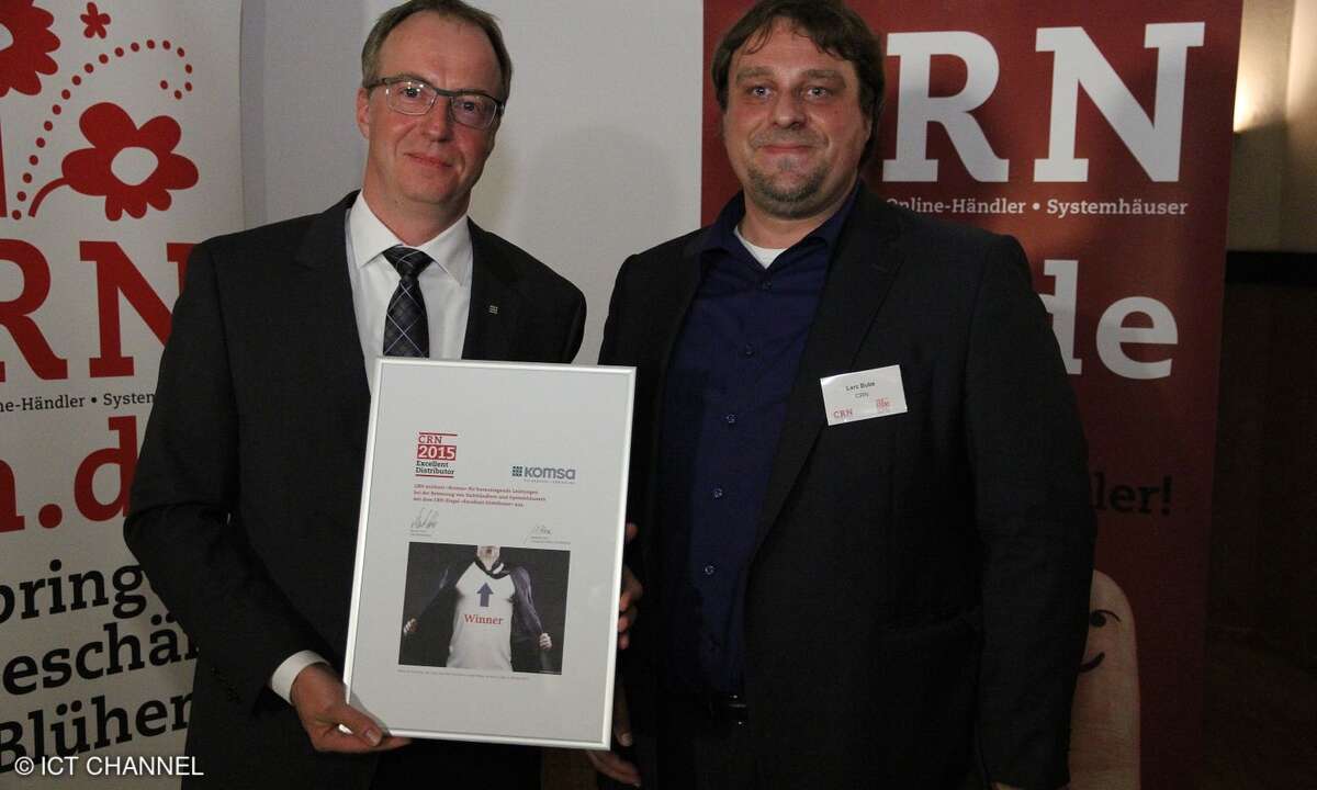 Steffen Ebner (Komsa) mit Lars Bube (CRN)