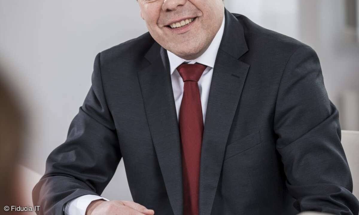 Klaus-Peter Bruns, Vorstandsvorsitzender der Fiducia IT, wird auch Vorstandschef des fusionierten Unternehmens