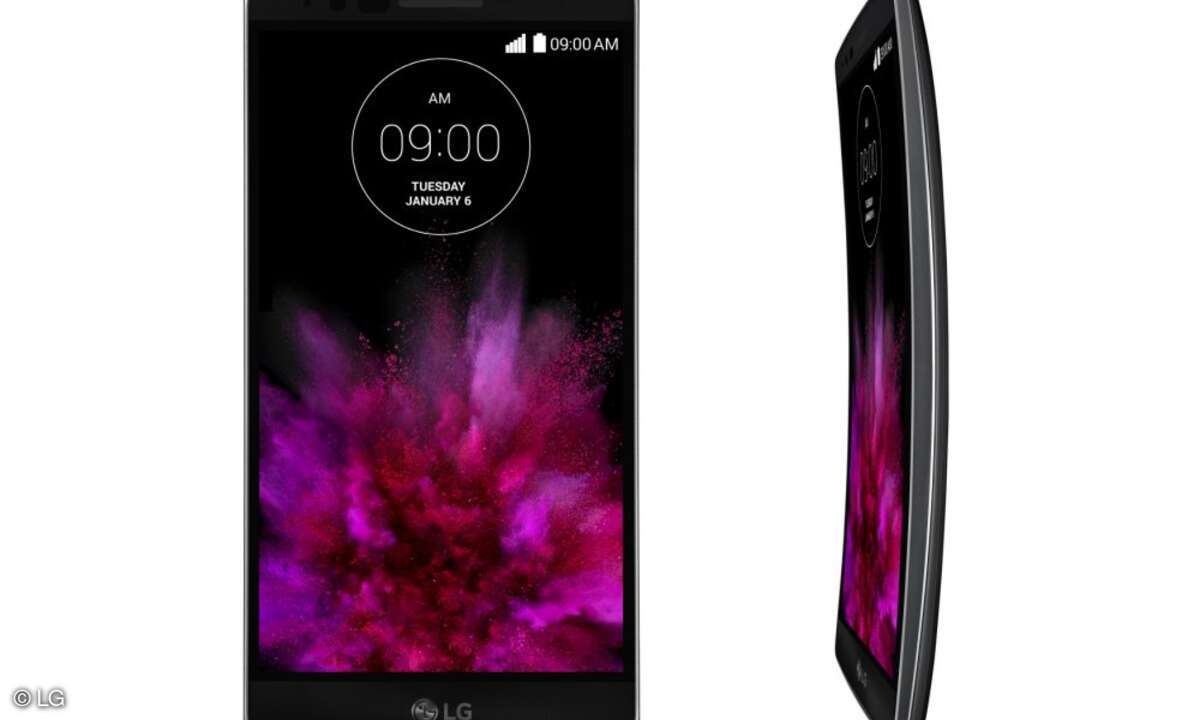 Kurvige Smartphones, wie LGs neues G Flex 2, liegen im Trend