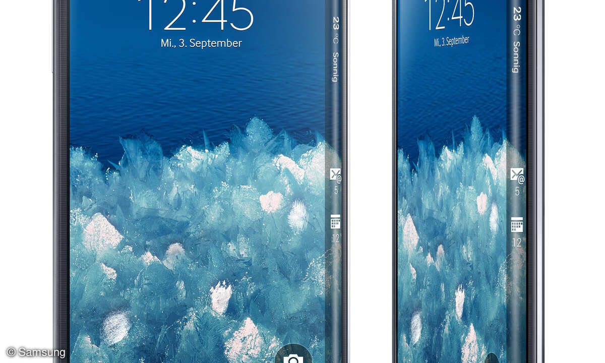 Angeblich hat das Galaxy S Edge sogar auf beiden Seiten ein erweitertes Display nach dem Vorbild des Galaxy Note Edge