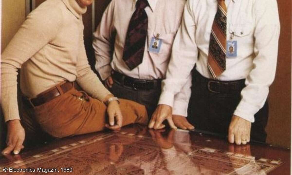 Intel wurde 1968 als Spin-Off von Fairchild Semiconductor von Gordon Moore (rechts), Robert Noyce (Mitte) and Andy Grove (links) gegründet.