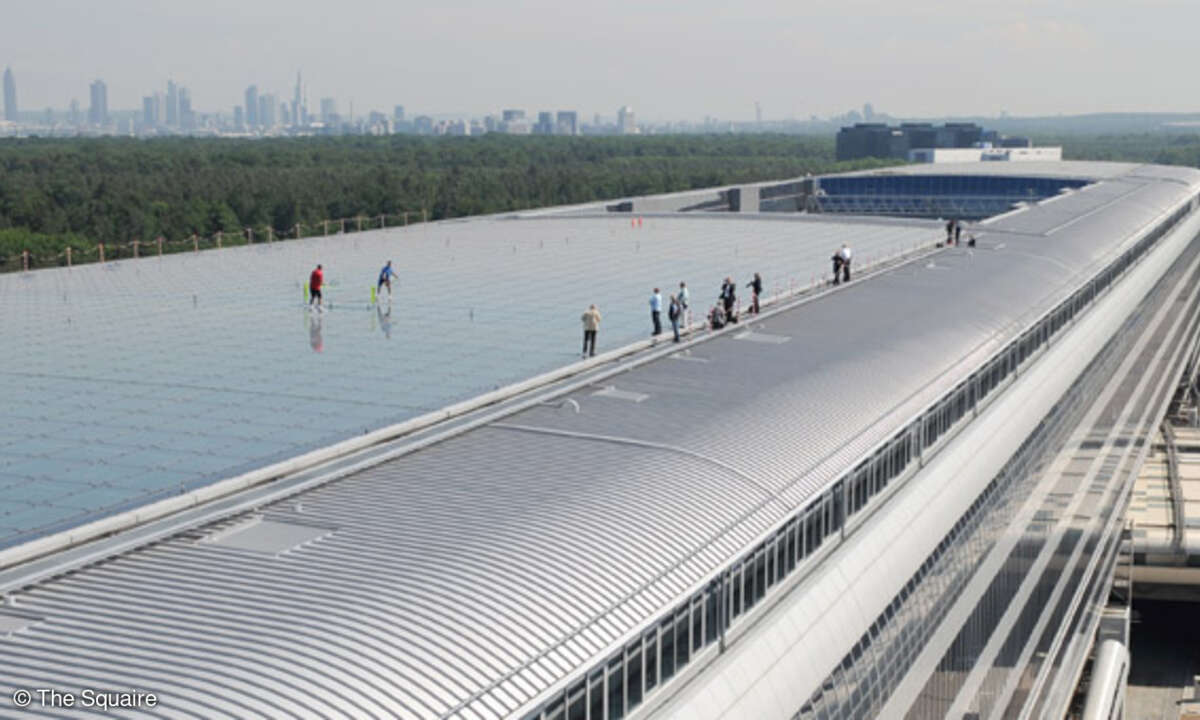 Das futuristische »The Squaire« am Frankfurter Flufghafen