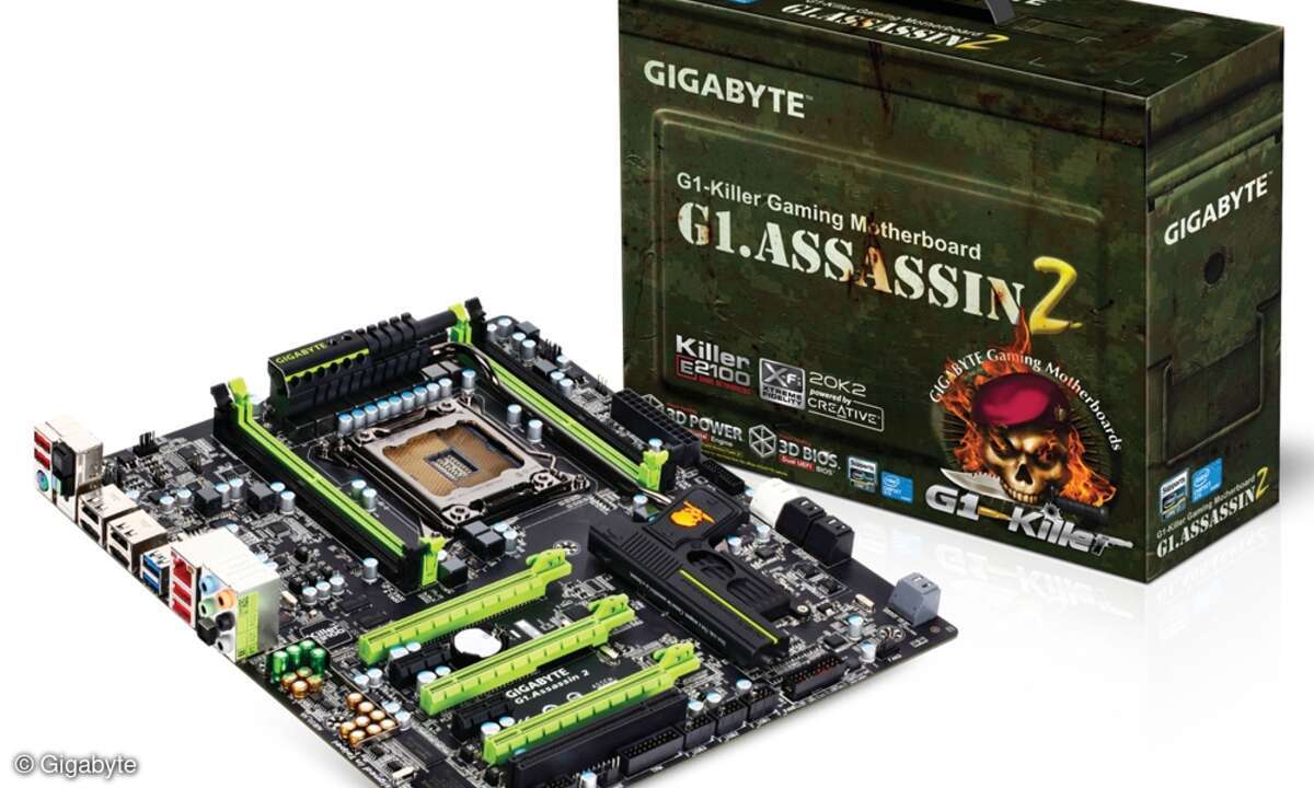 »G1 - Killer Gaming Motherboard«: Die Pistole am unteren rechten Rand wollte dem Zoll nicht gefallen