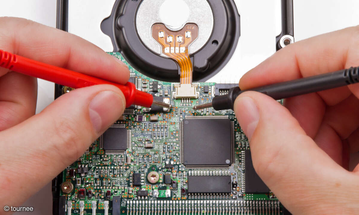 Die Elektronik ist genauso empfindlich wie der Rest eines Datenspeichers