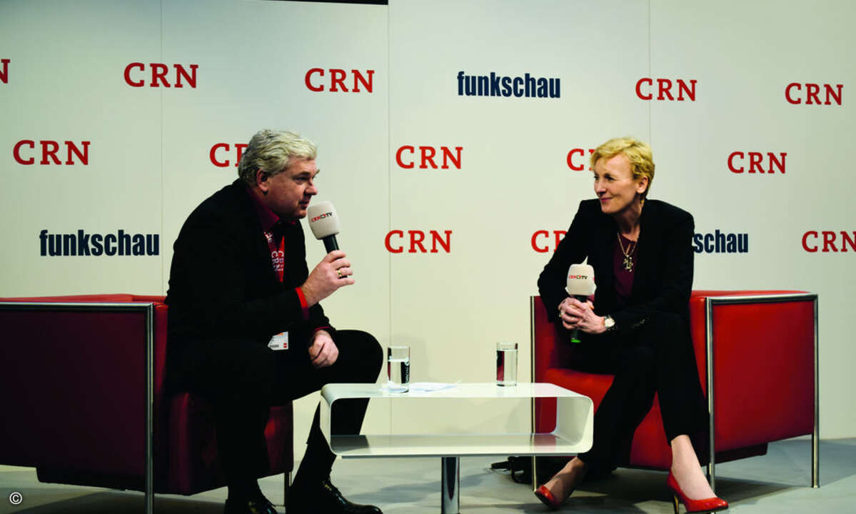 Sabine Bendiek im CRN TV-Gespräch im CeBIT-Fachhandelsbereich Planet Reseller