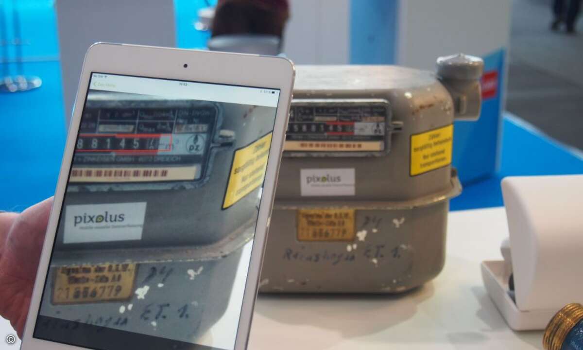 Mit der App von Pixolus lassen sich Zählerstände einfach per Smartphone oder Tablet ablesen