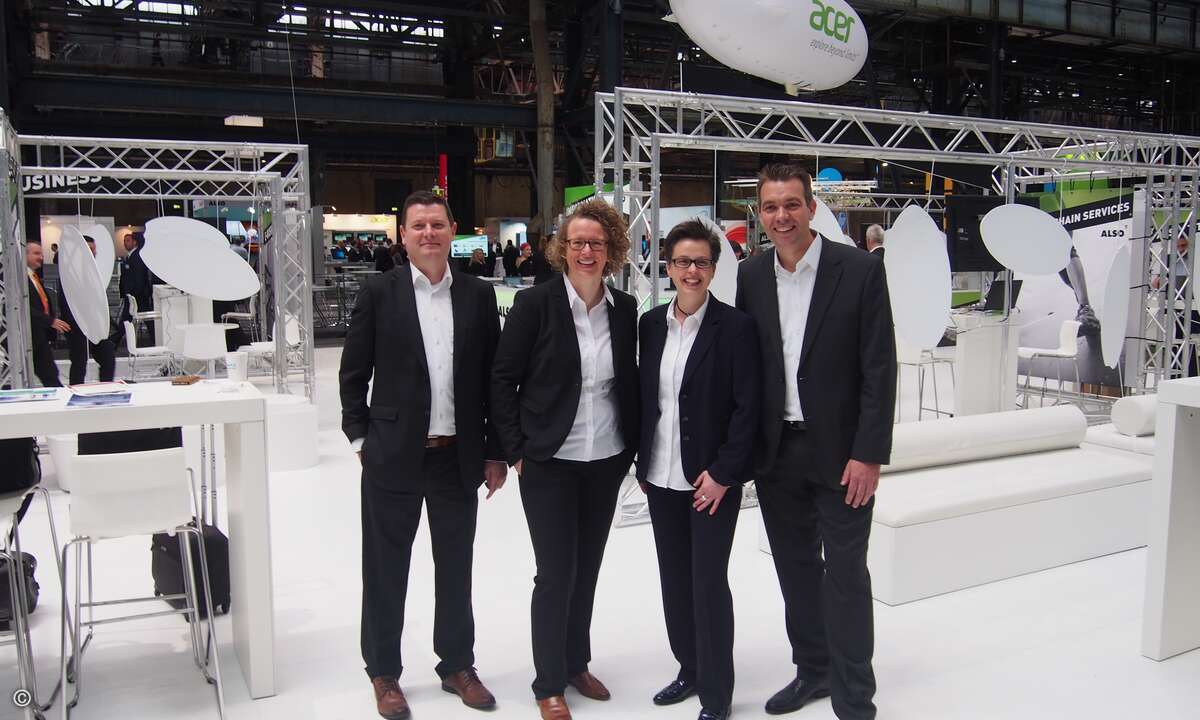 Das Deutschland-Management: (v. links) Reiner Schwitzki, Simone Blome, Sylke Rohbrecht und Christoph Dietz