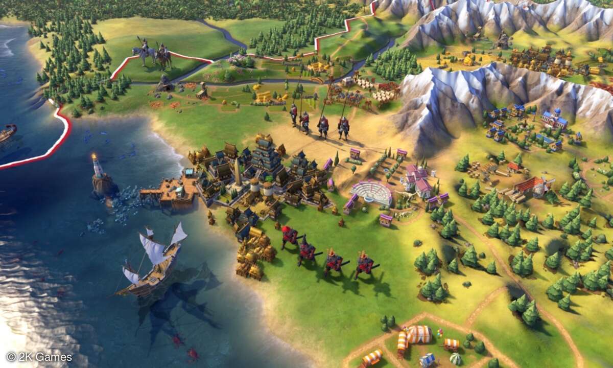 Optisch ist Civ 6 deutlich bunter geraten als der Vorgänger