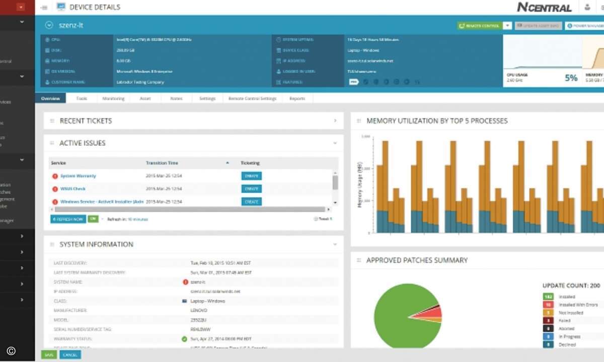 Monitoring und Management für MSPs mit N-Central von Solarwinds N-Able