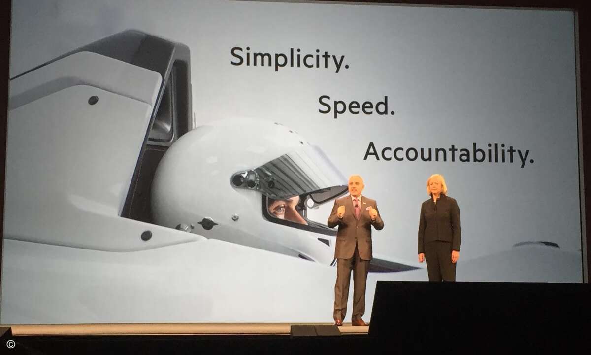 HPE-Chefin Meg Whitman eröffnete den zweiten Teil der Partnerkonferenz