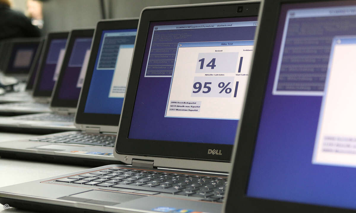 Die professionelle Aufarbeitung der gebrauchten Hardware ist ein aufwendiger Prozess