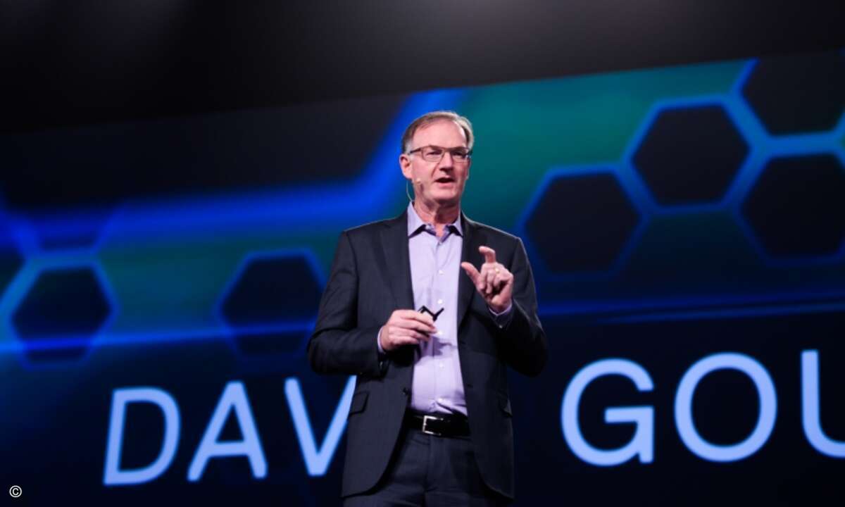 David Goulden, der Chef von Dell EMC, während seiner Keynote