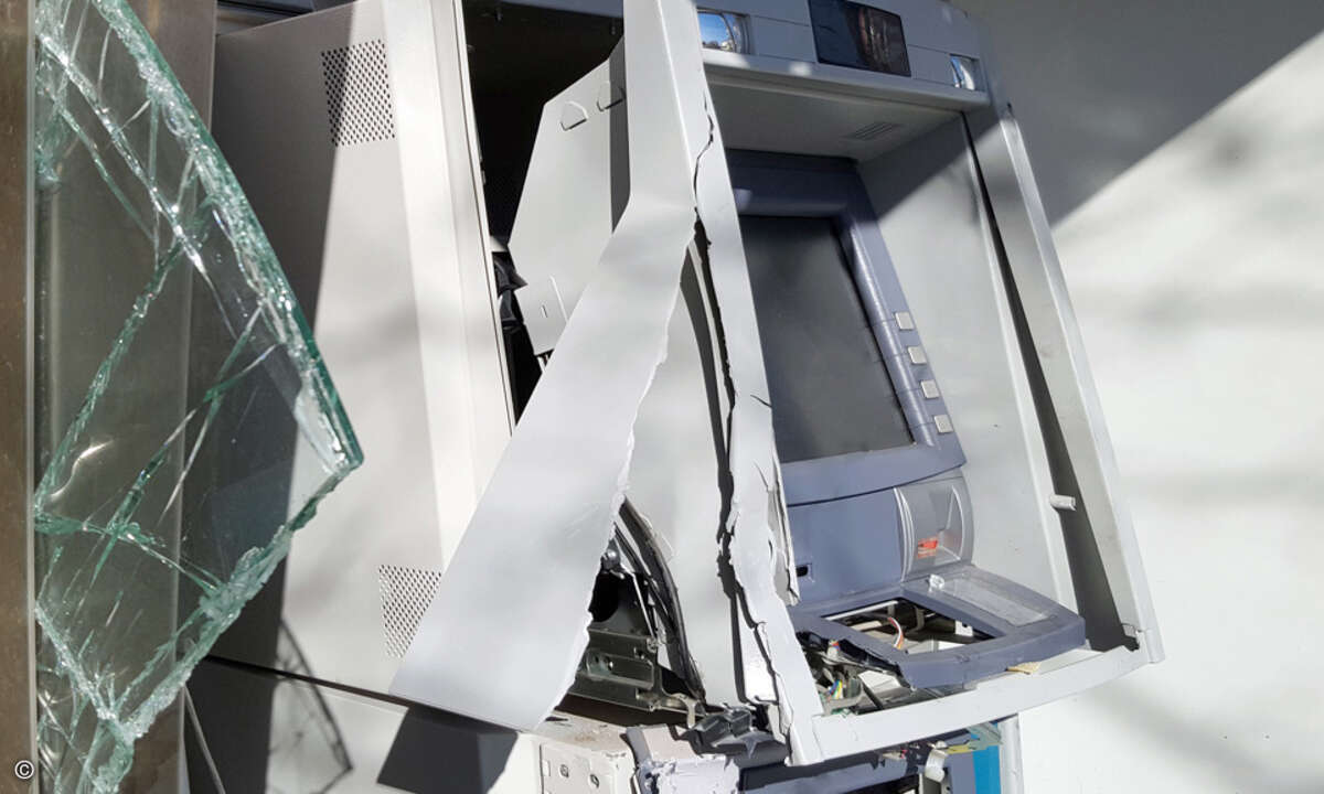 Obwohl sie sehr robust sind, halten Bankautomaten doch nicht allen physischen Attacken stand