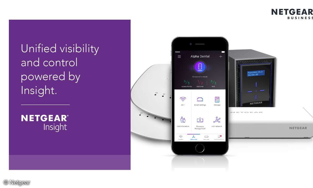 Die Netgear-Infrastruktur lässt sich jetzt per App steuern