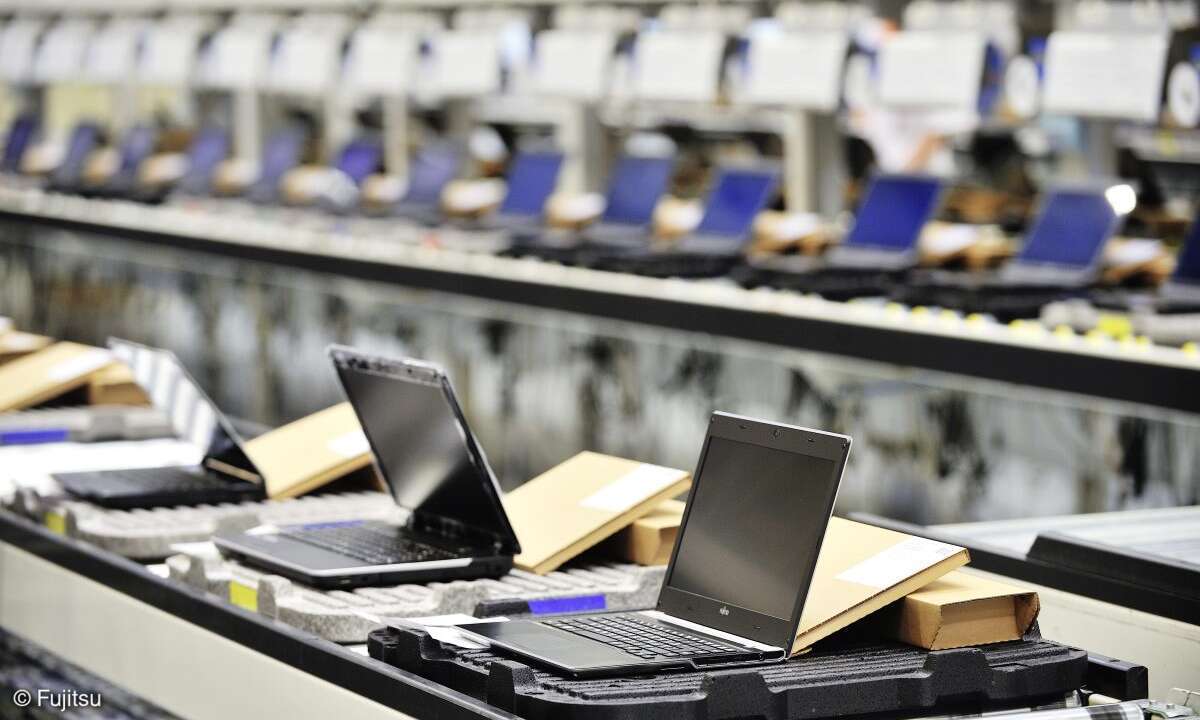 In Augsburg fertigt Fujitsu Komplettsysteme und Komponenten, speziell Mainboards