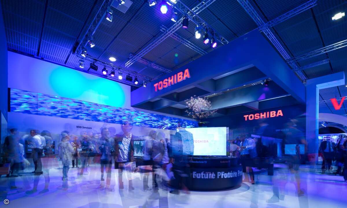 Auf der diesjährigen IFA hatte Vestel einen großzügigen Auftritt mit den Toshiba-TVs