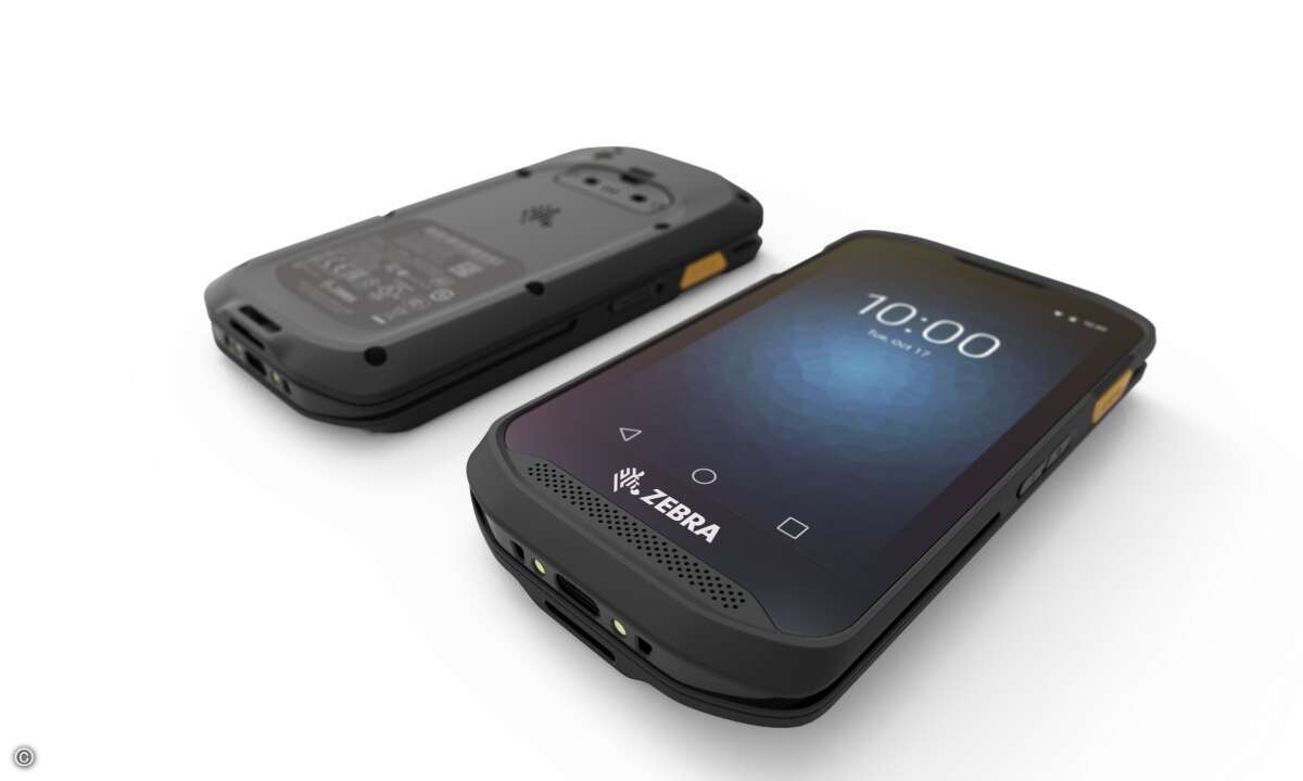 Der Mobilcomputer scannt 1D- und 2D-Barcodes