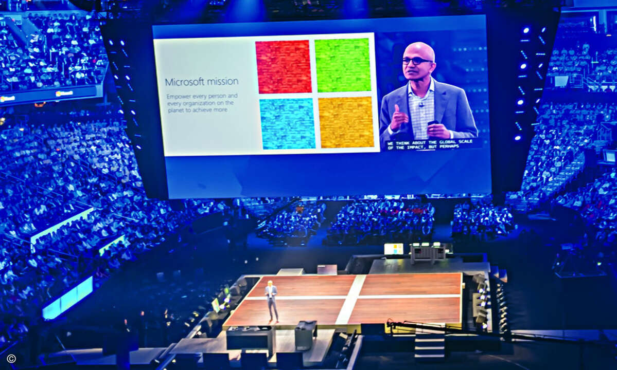 Keynote von Satya Nadella im Verizon Center
