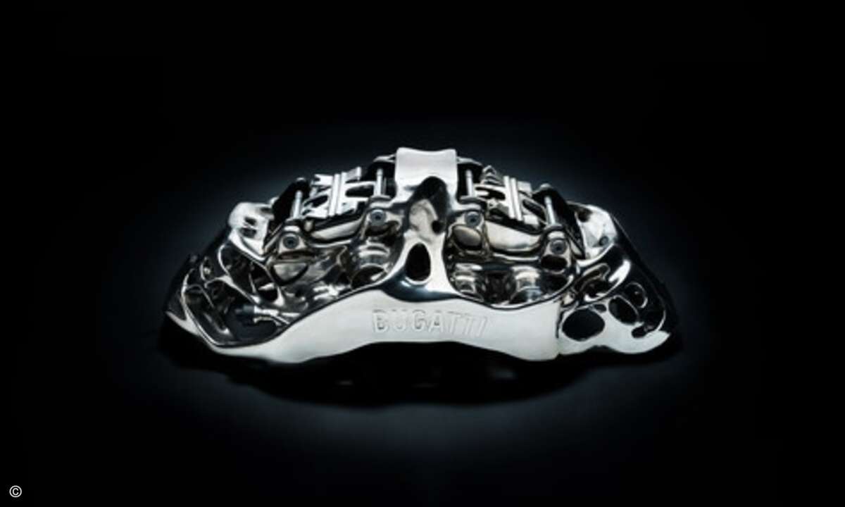 Bremssattel aus dem 3D-Drucker (Foto: Bugatti)