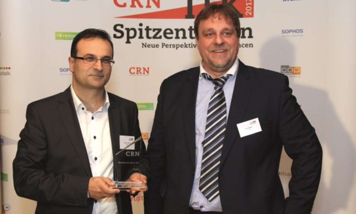 Erkan Sekerci (li.) mit CRN-Redakteur Lars Bube (Foto: CRN)