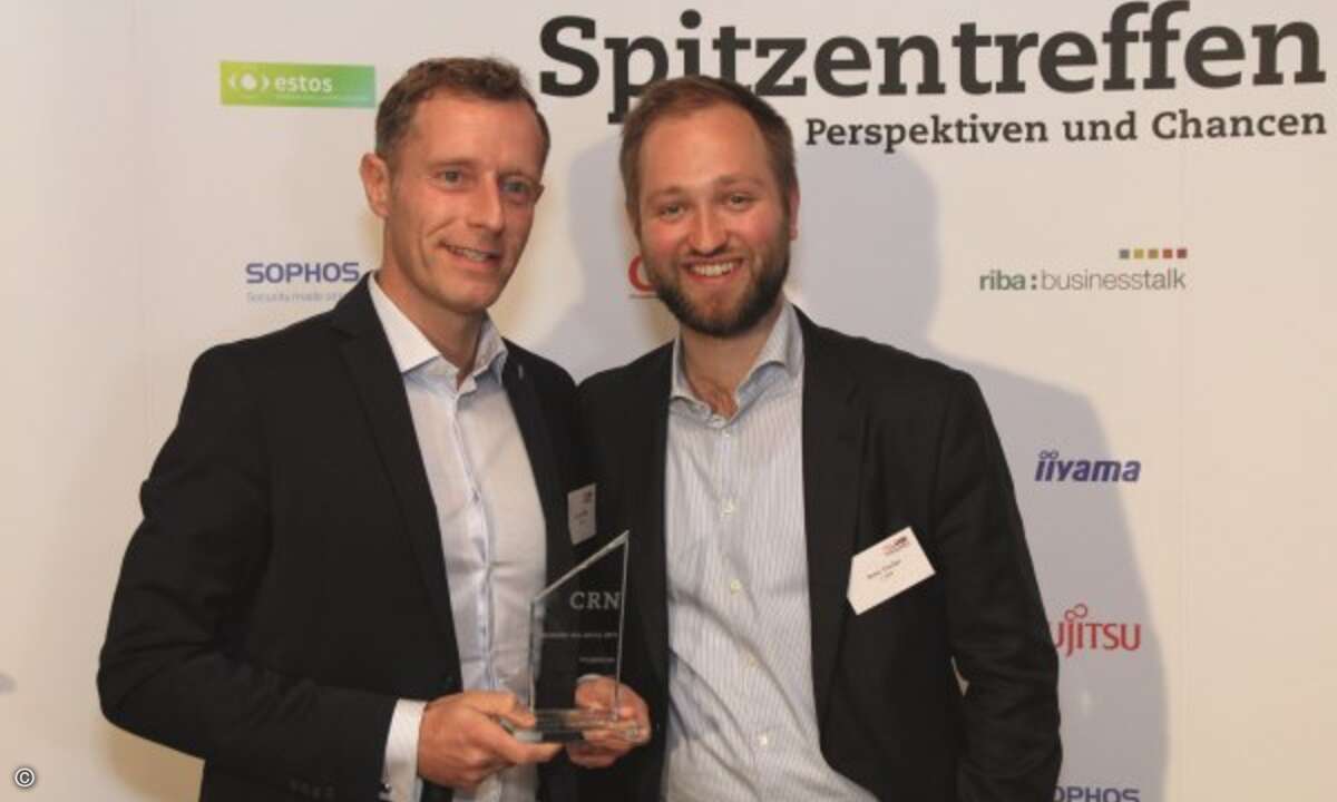 Jörn von Ahlen (li.) mit Peter Tischer von der CRN (Foto: CRN)