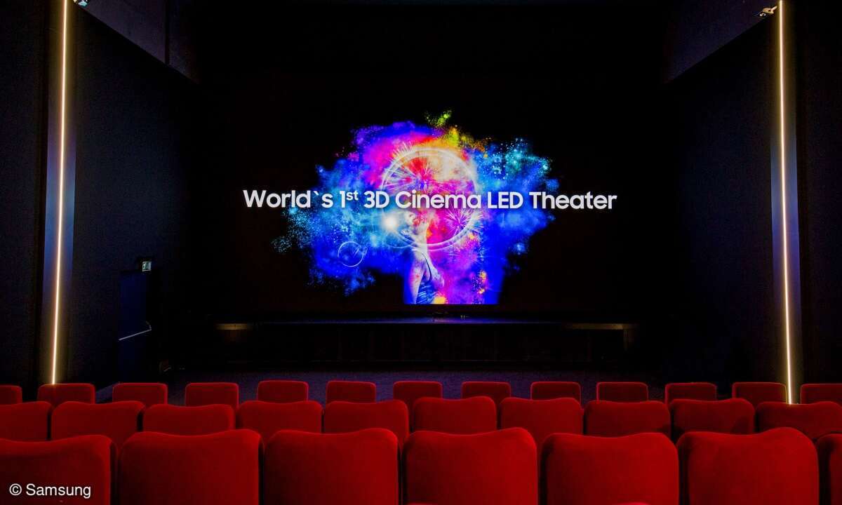 Der »Samsung Cinema LED Screen« bietet ein Vielfaches an Leuchtkraft der herkömmlichen Projektionstechnik