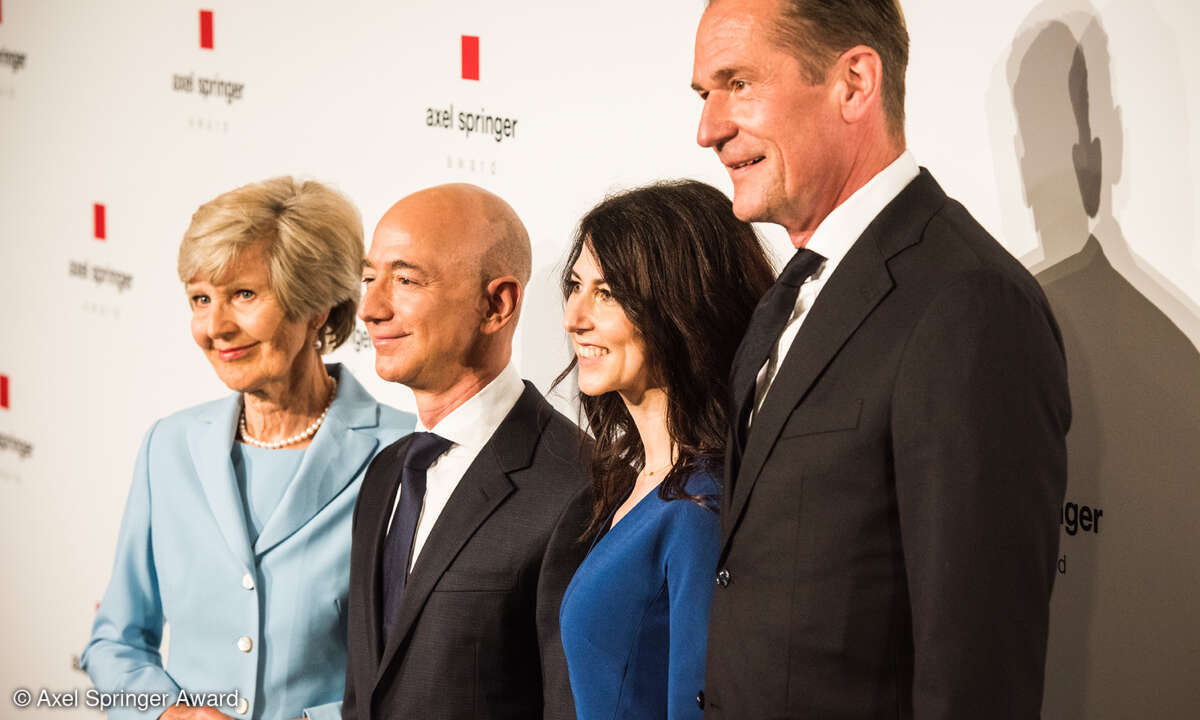 Bezos bekam den Axel Springer Award für seine Rolle als erfolgreicher Web-Unternehmer