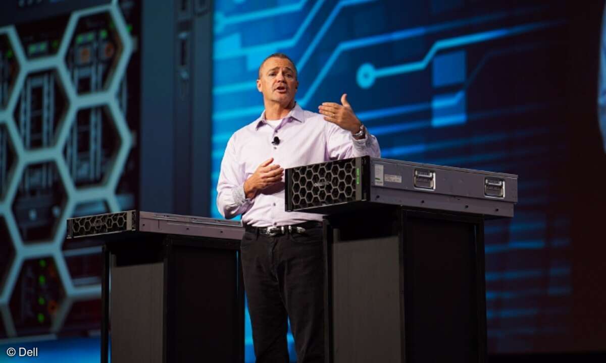 Die Vorstellung der meisten neuen Produkte übernahm Jeff Clarke, der seit vergangenen Sommer die Infrastruktursparte Dell EMC leitet