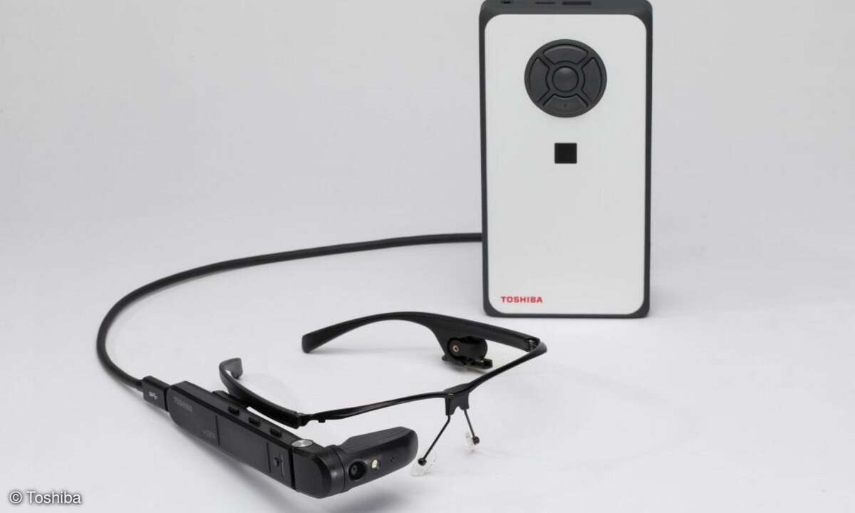Toshibas mobile-Edge-PC »dyna Edge DE-100« und die smarte Datenbrille »Assisted Reality AR100 Viewer«