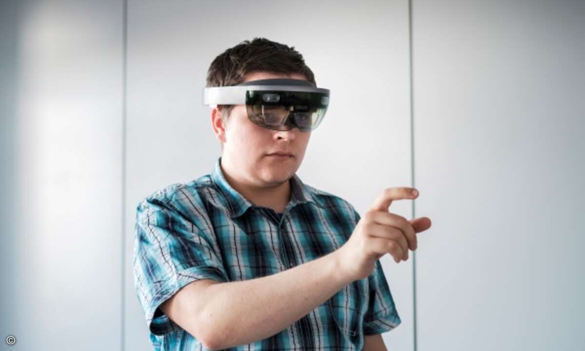 Intuitiv bedienbar: die Hololens (Foto: Inosoft)