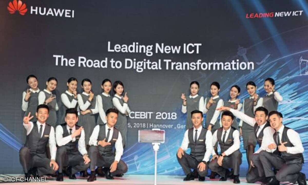 Huawei-Messestand auf der CEBIT 2018