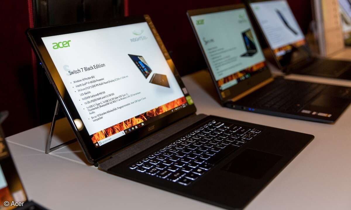 Ultradünne 2-in-1s wie das Acer Swift tragen erheblich zum Geschäftserfolg bei