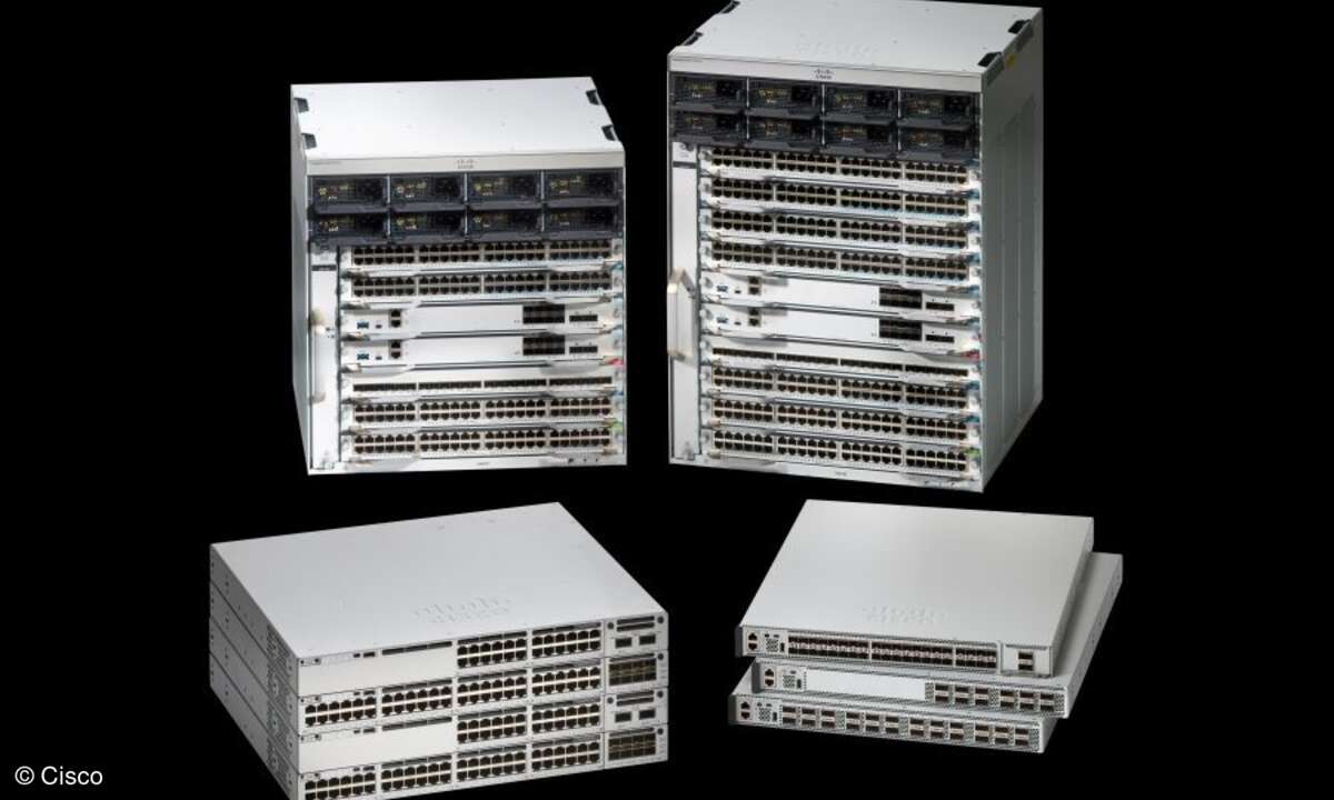 Die Switches aus Ciscos »Nexus 9000«-Familie arbeiten bei T-Systems in einer Spine- und Leaf-Struktur