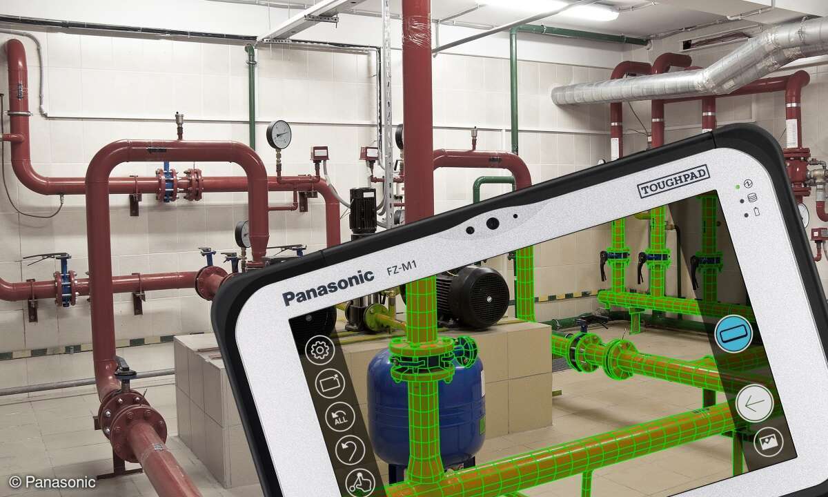 Mit der optionalen Wärmebildkamera kann das robuste Tablet auch für Produktionskontrolle und Qualitätssicherung genutzt werden